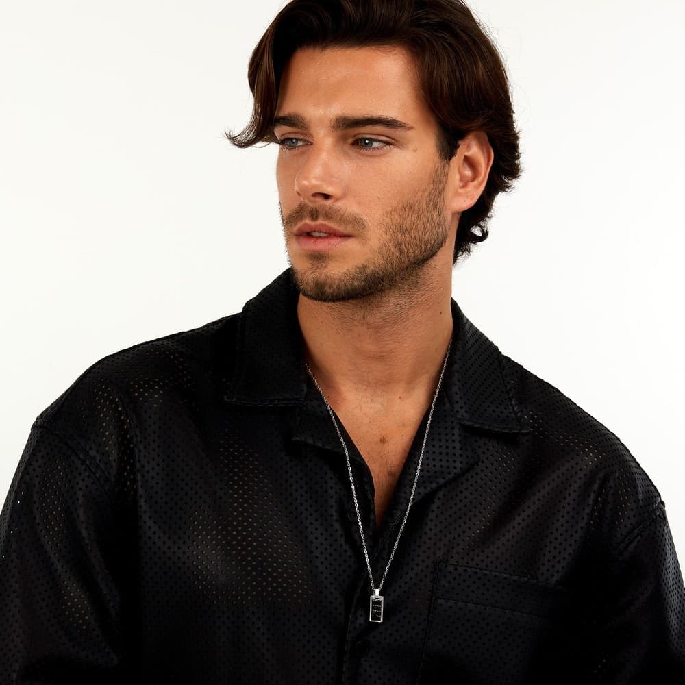 Morellato Urban – Collana Uomo con Pendente e Zirconi Neri (SABH39) - 5