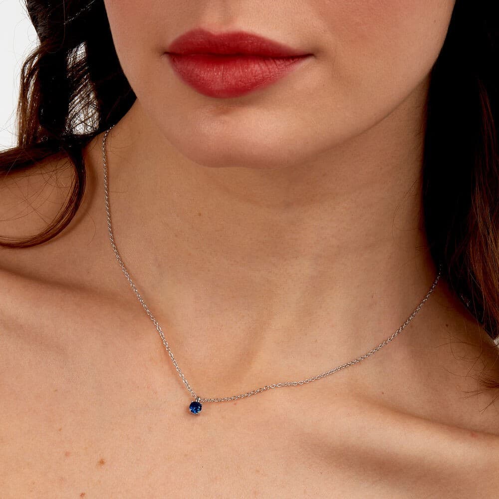 Morellato Tesori – Collana Donna Argento con Zircone Blu (SAIW172) - 6