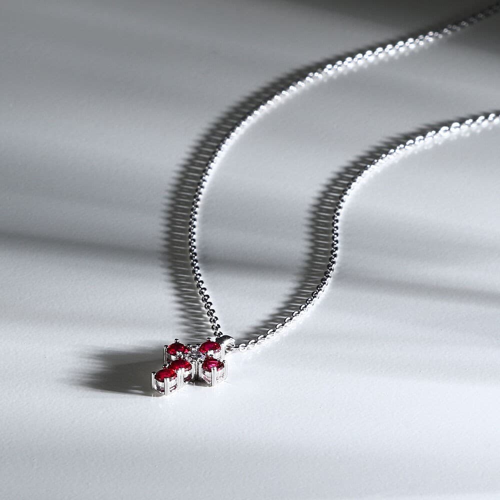 Collana Morellato Tesori – Croce Zirconi Rossi  (SAIW215) - 4