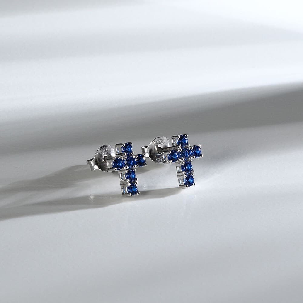 Orecchini Morellato Tesori – Lobo Croce Zirconi Blu (SAIW219) - 4
