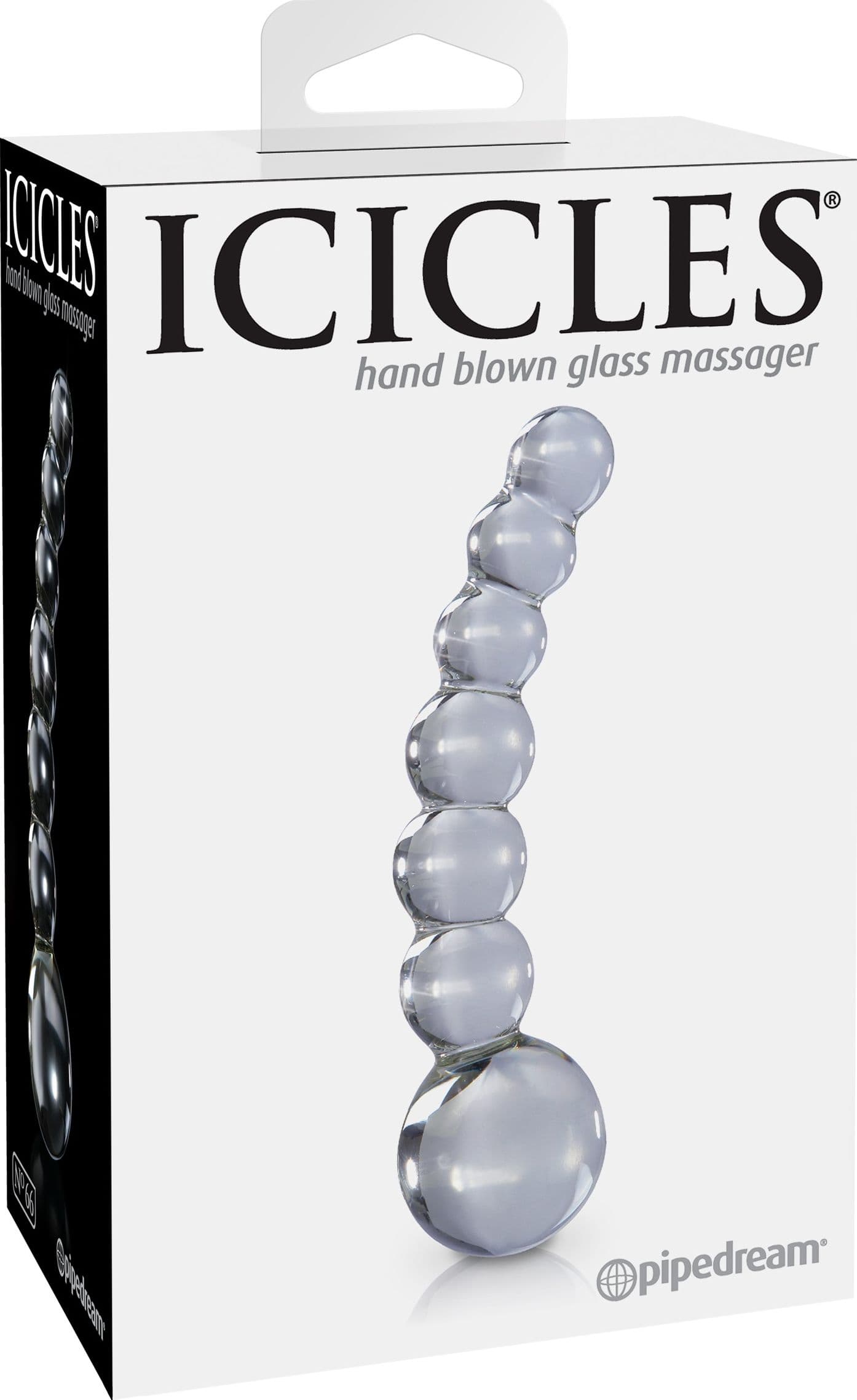 Dildo in vetro trasparente Icicles NO.66 di Pipedream - 2