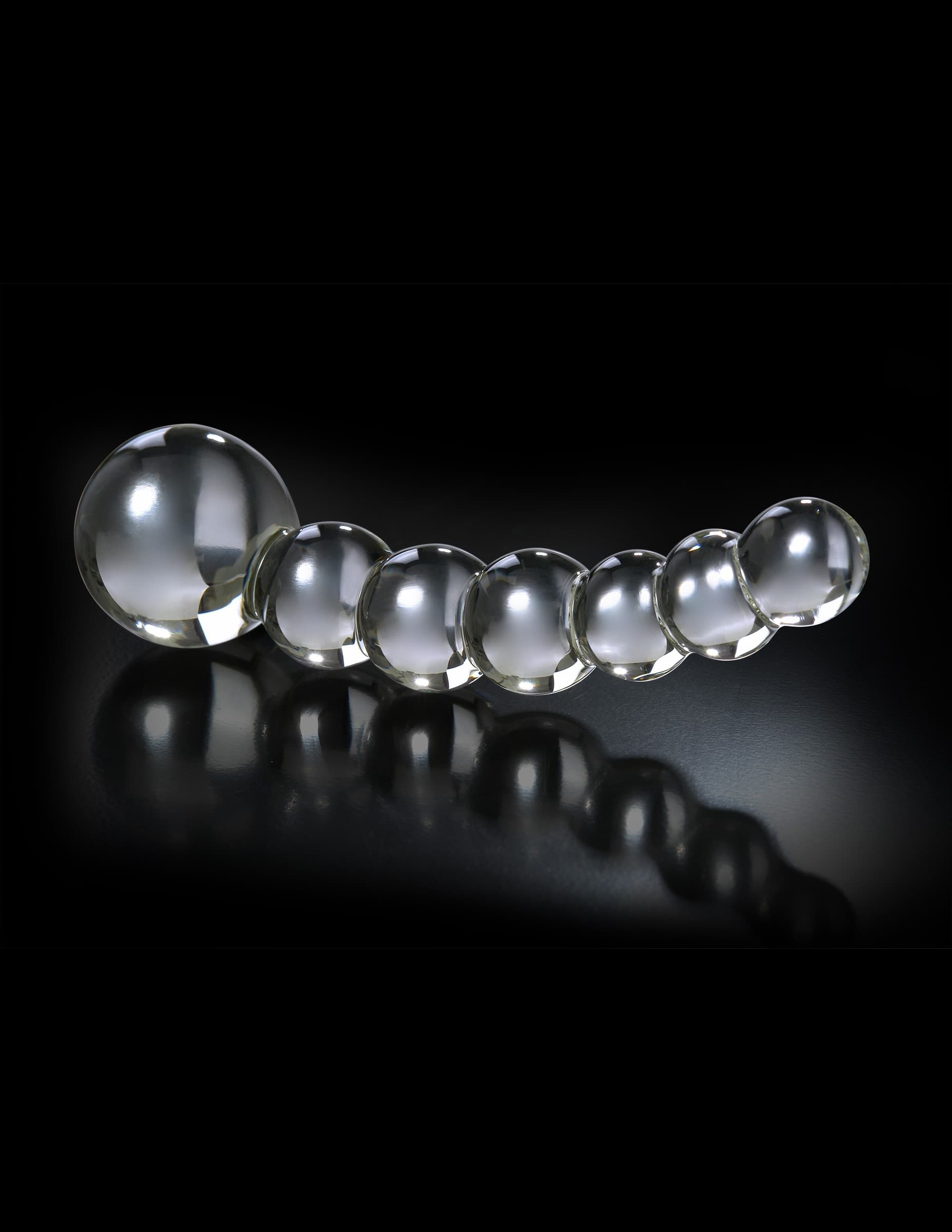 Dildo in vetro trasparente Icicles NO.66 di Pipedream - 4