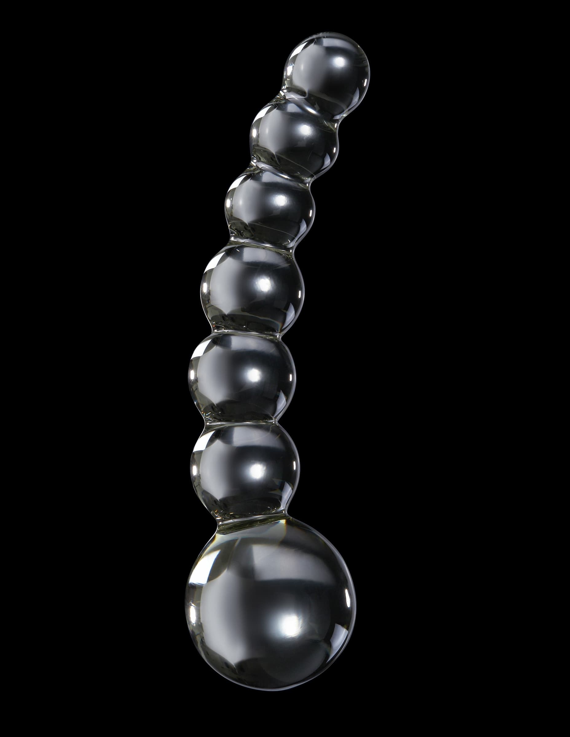 Dildo in vetro trasparente Icicles NO.66 di Pipedream - 5