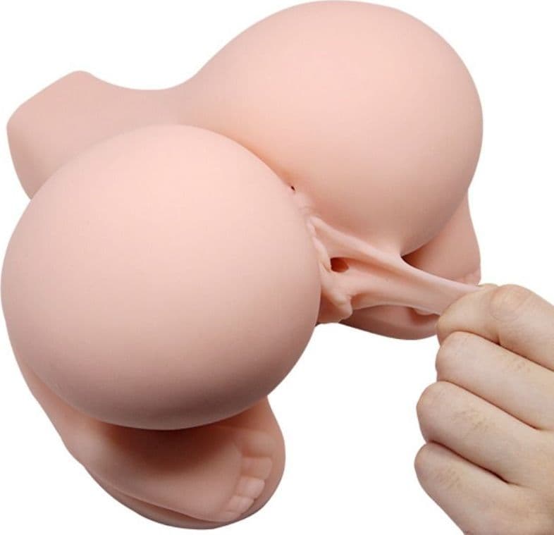 Masturbatore per uomo realistico sedere ano vagina vibrante Crazy Bull - 2