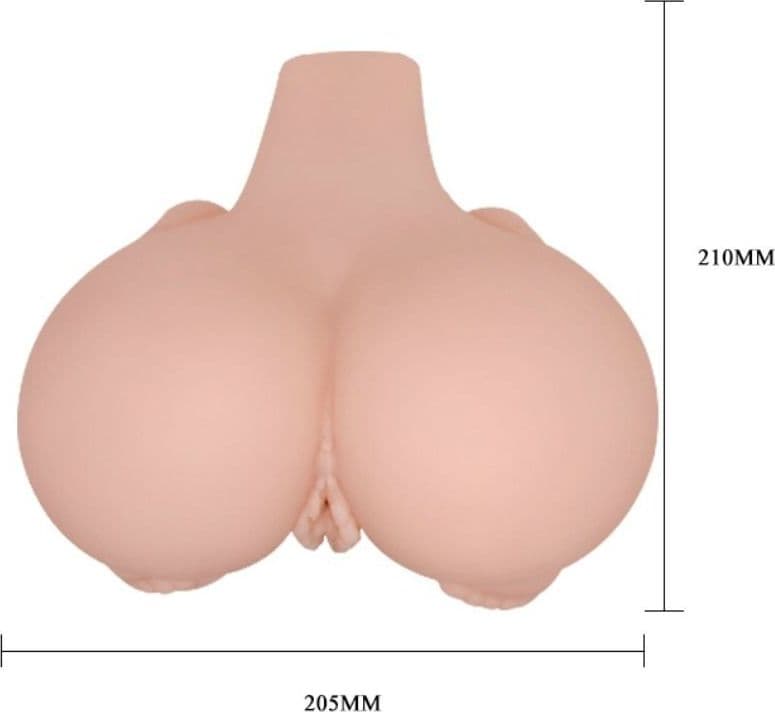 Masturbatore per uomo realistico sedere ano vagina vibrante Crazy Bull - 8