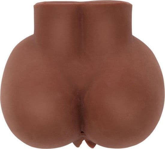 Masturbatore realistico sedere ano vagina vibratore Marrone Big Ass - 3