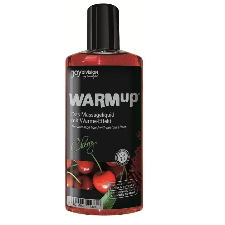 Olio gel massaggi commestibile riscaldante WARMup Ciliegia - 2