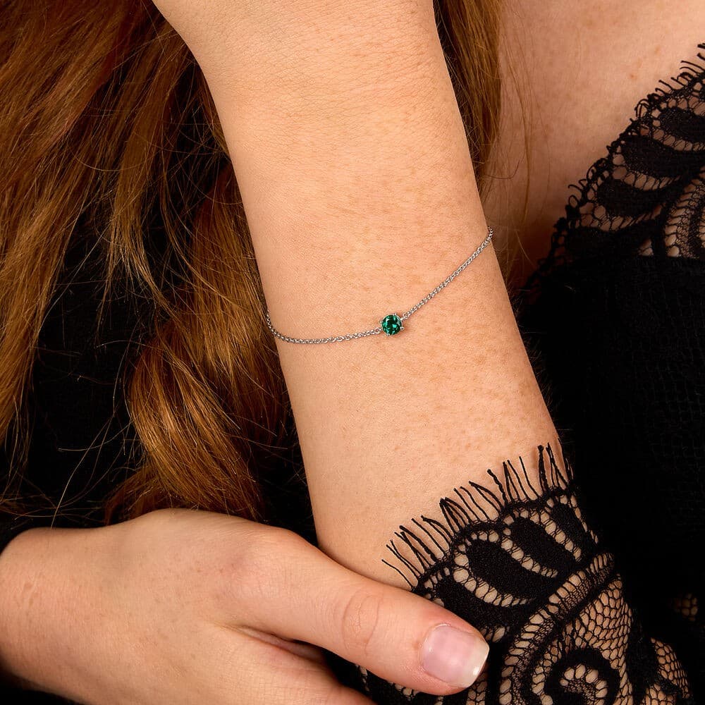Bracciale Morellato Tesori – Argento con Zircone Verde (SAIW239) - 6