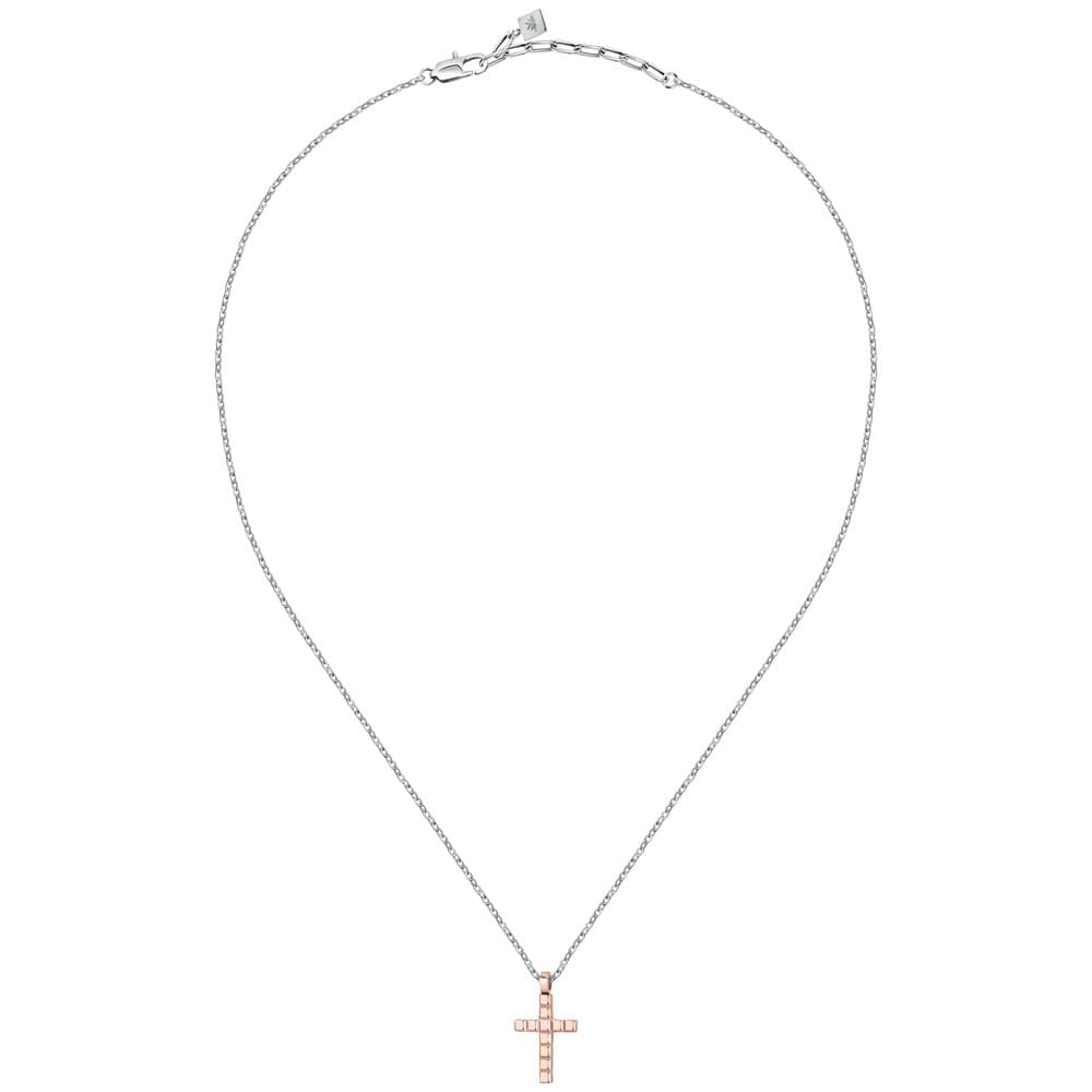 Collana Uomo Morellato Croce Acciaio Silver Rose Gold (SALS76) - 2
