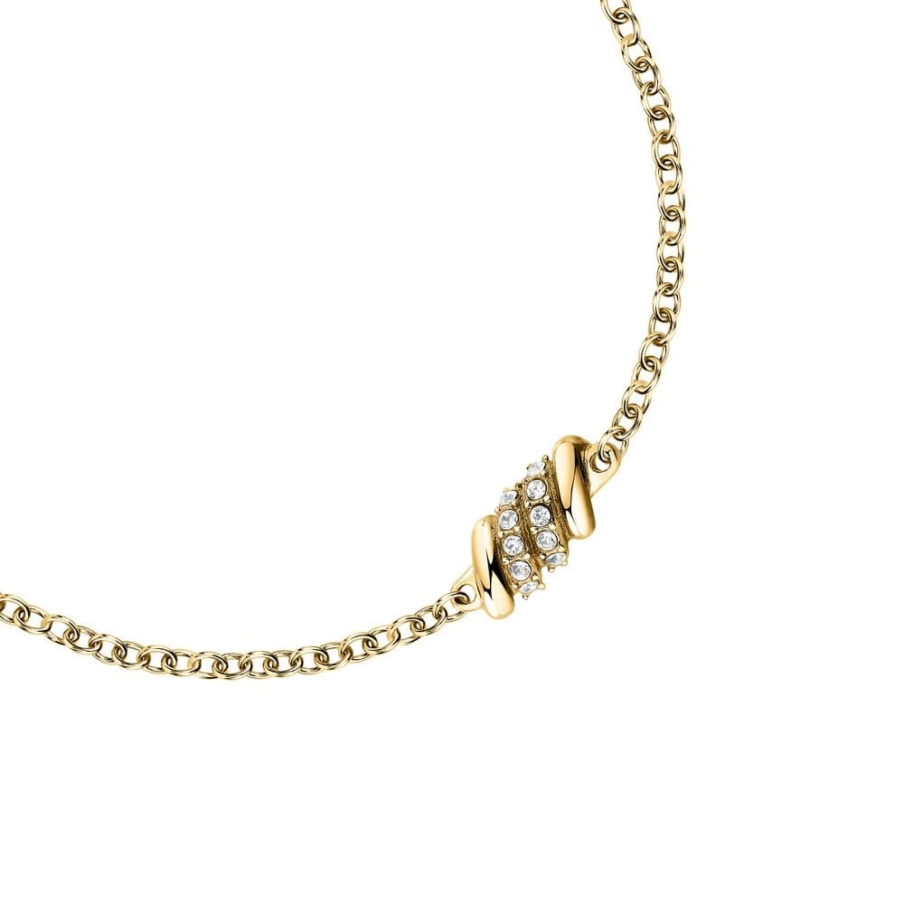 Bracciale Morellato Torchon – Dorato con Nodo e Cristalli (SAWZ07) - 2