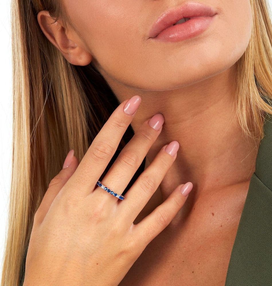 Morellato Tesori – Anello Donna Argento con Zirconi Blu (SAIW170) - 5