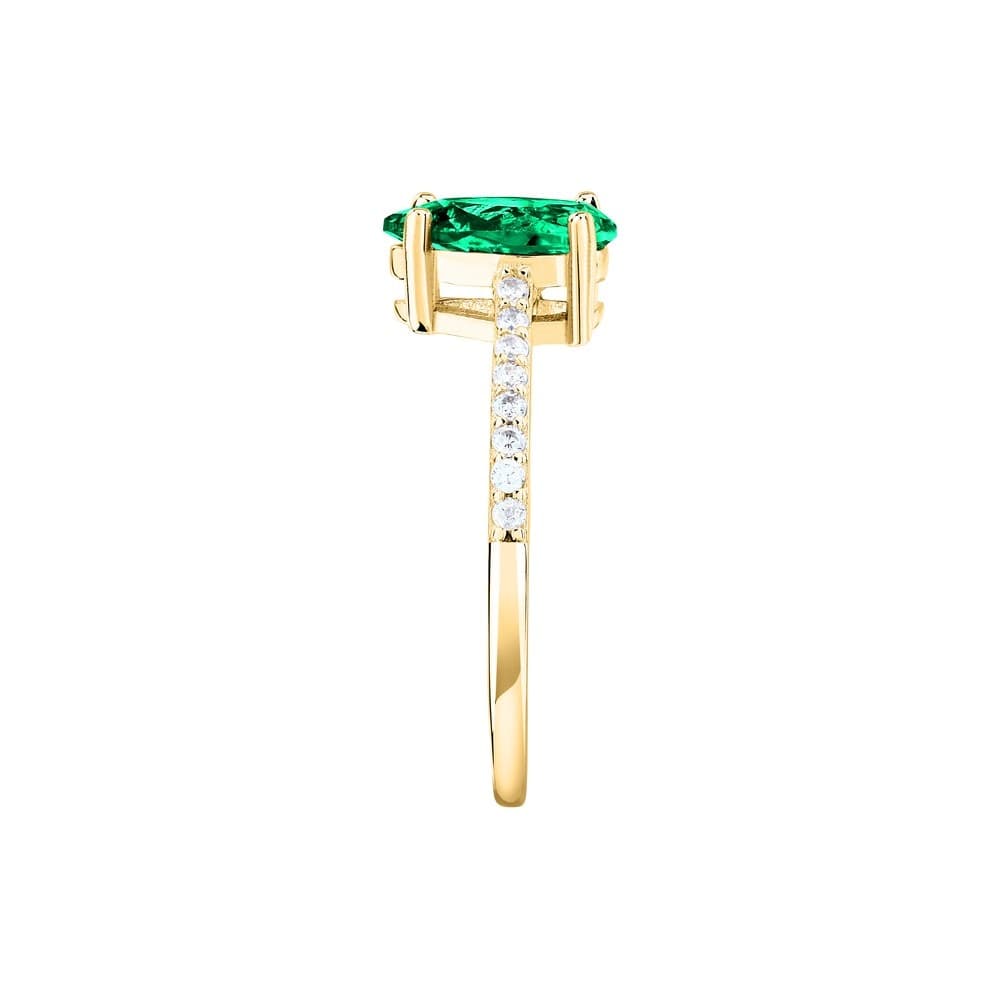 Morellato Tesori – Anello Solitario Dorato con Zircone Verde (SAIW203) - 3