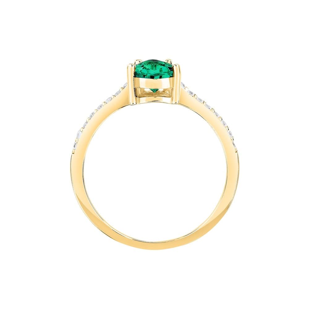 Morellato Tesori – Anello Solitario Dorato con Zircone Verde (SAIW203) - 4