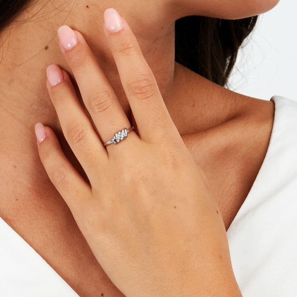 Morellato Torchon – Anello Donna Acciaio con Cristalli (SAWZ14) - 7