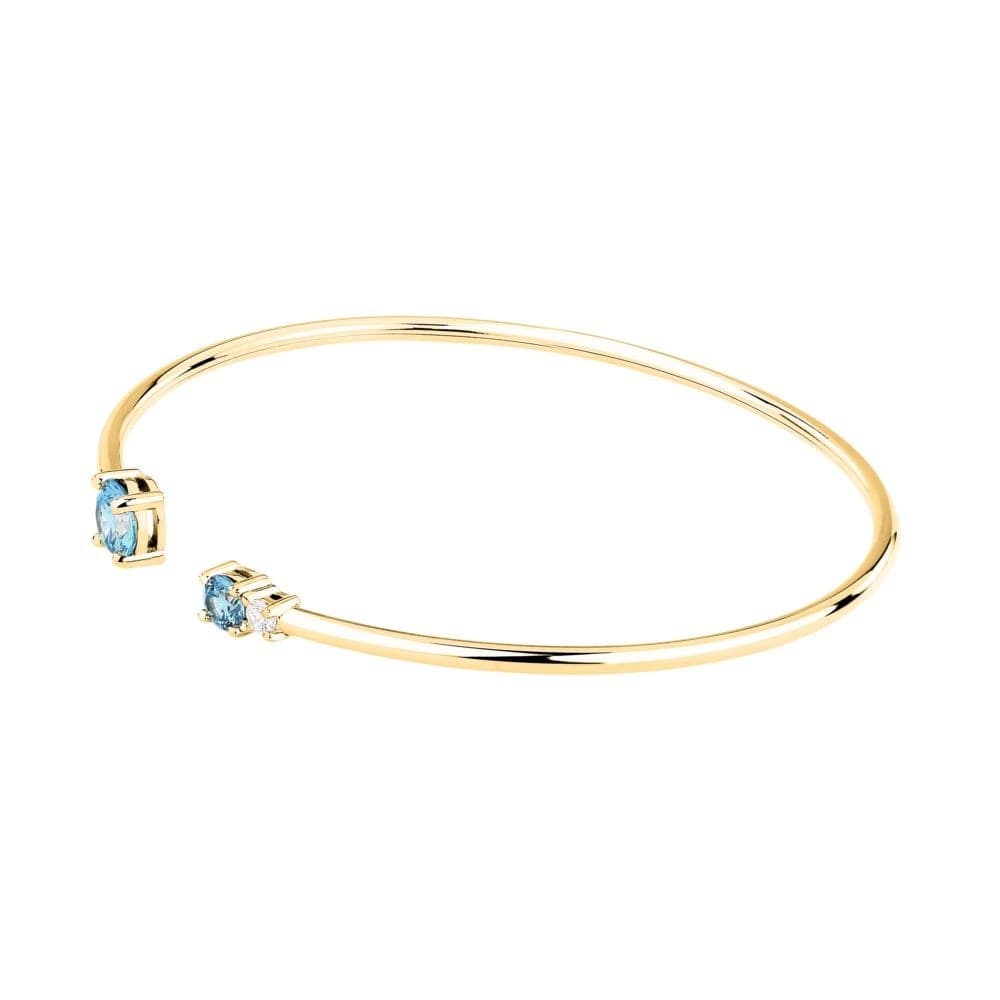 Bracciale Morellato Tesori Dorato con Zirconi Azzurri (SAIW306) - 2