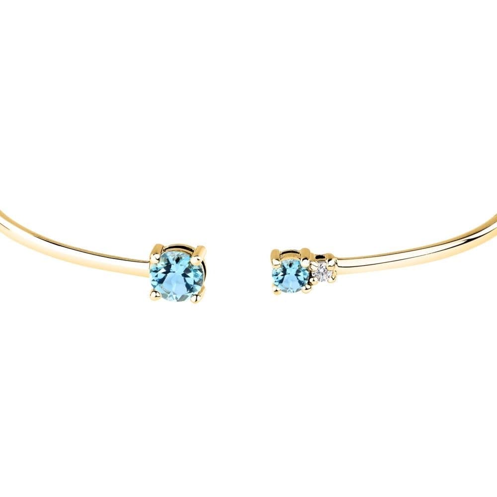 Bracciale Morellato Tesori Dorato con Zirconi Azzurri (SAIW306) - 3