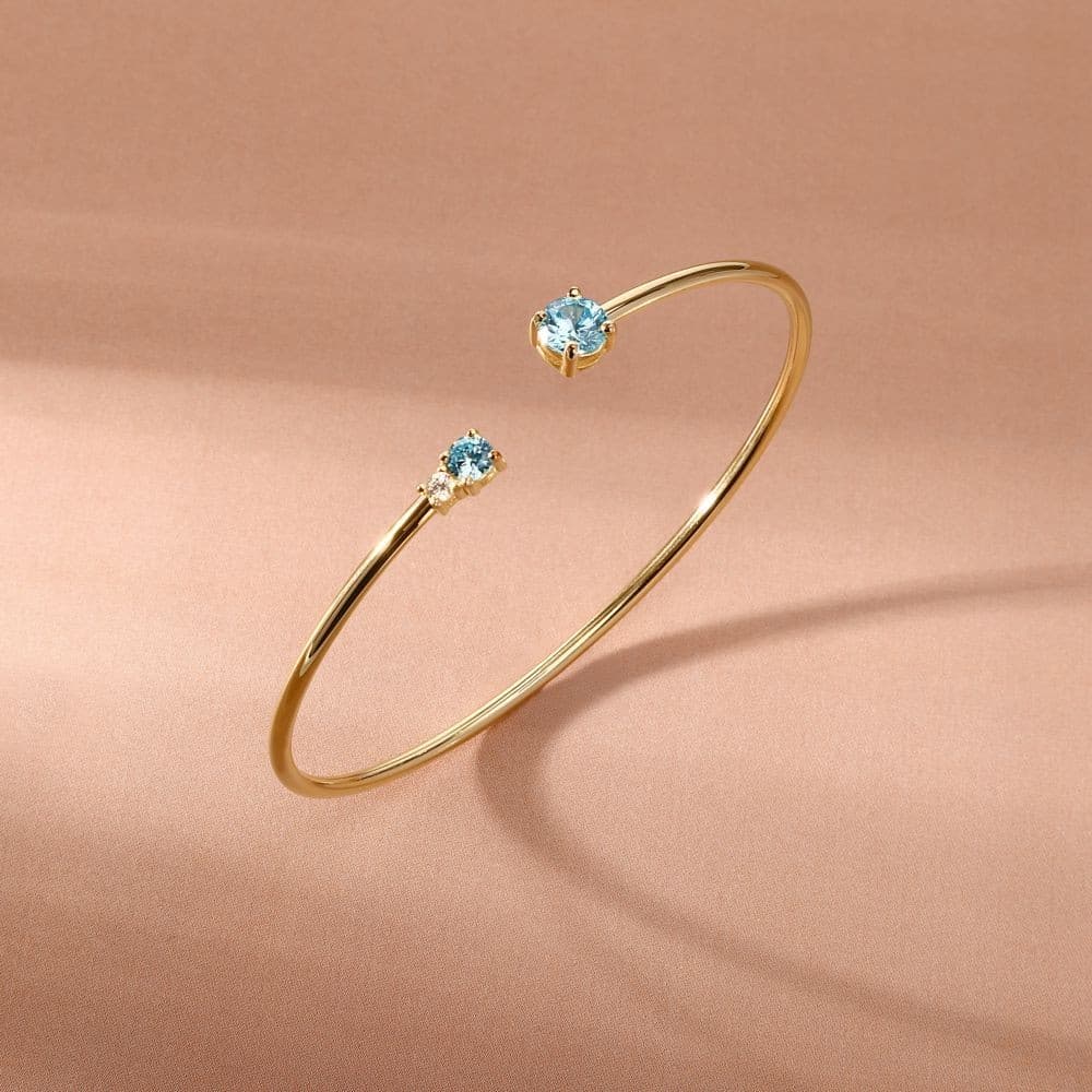 Bracciale Morellato Tesori Dorato con Zirconi Azzurri (SAIW306) - 6