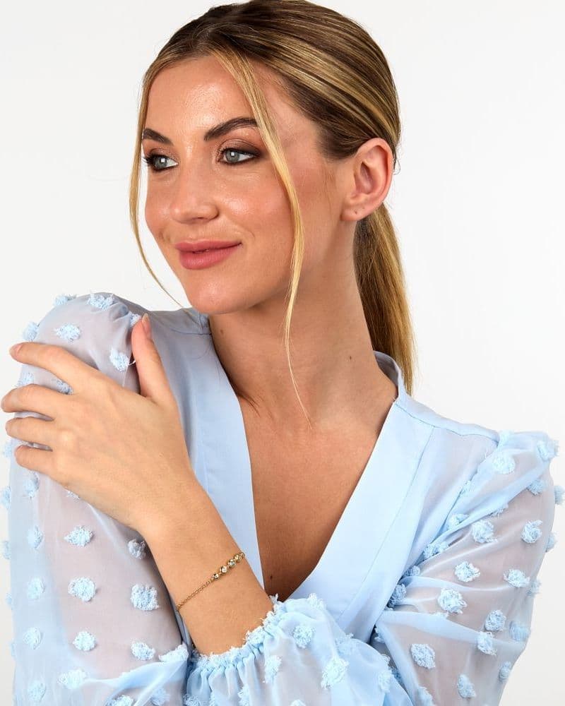 Morellato Tesori Eterni – Bracciale Donna Oro con Topazi Blu (SAXN12) - 4