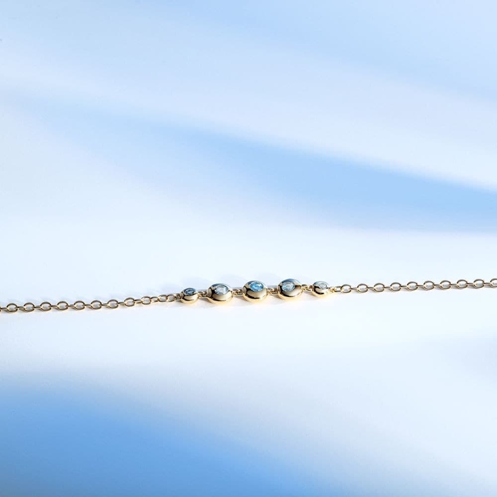 Morellato Tesori Eterni – Bracciale Donna Oro con Topazi Blu (SAXN12) - 6