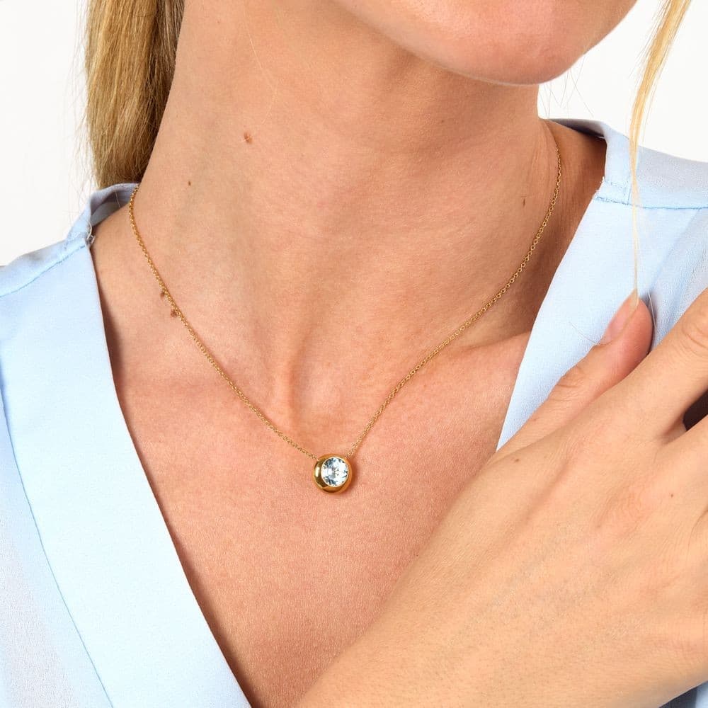 Collana Morellato Tesori Eterni Oro con Topazio Blu (SAXN03) - 5