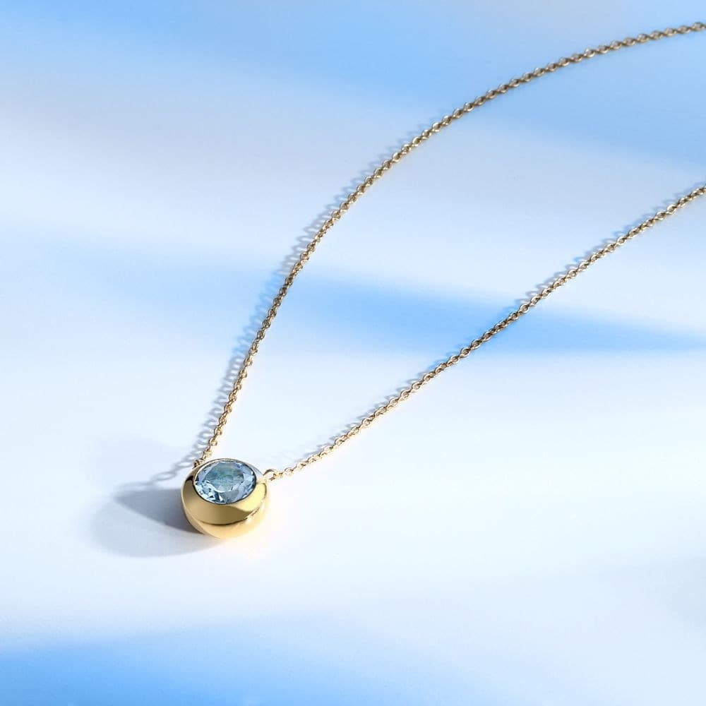 Collana Morellato Tesori Eterni Oro con Topazio Blu (SAXN03) - 6