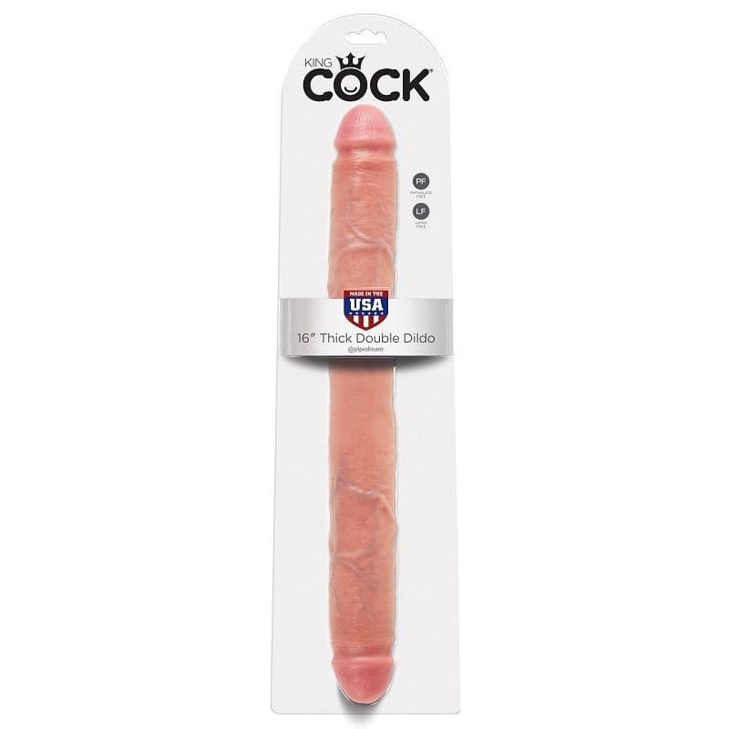 Fallo gigante doppio King Cock 16" 40,6 cm dildo enorme - 3