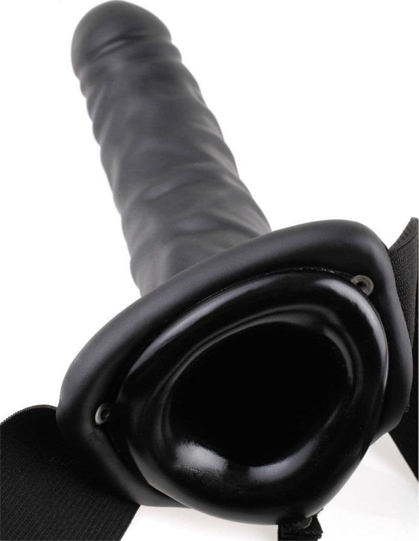 Fallo indossabile cavo Fetish Fantasy 8" Hollow Strap-on Black 20cm - 2