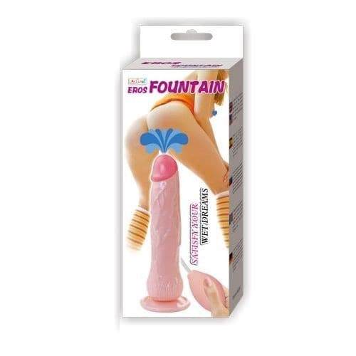 Fallo realistico con ventosa Squirting Eiaculante Eros Fountain 20 cm - 3