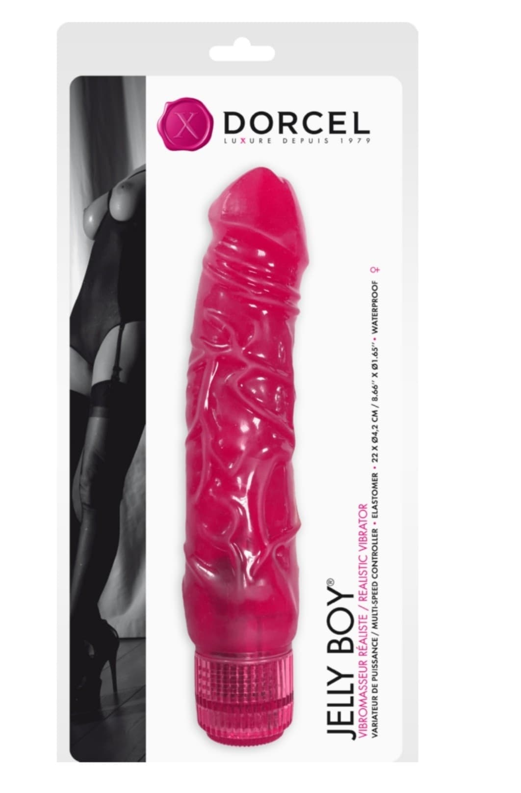Vibratore vaginale Punto-G Jelly Boy 22 cm di Marc Dorcel - 3