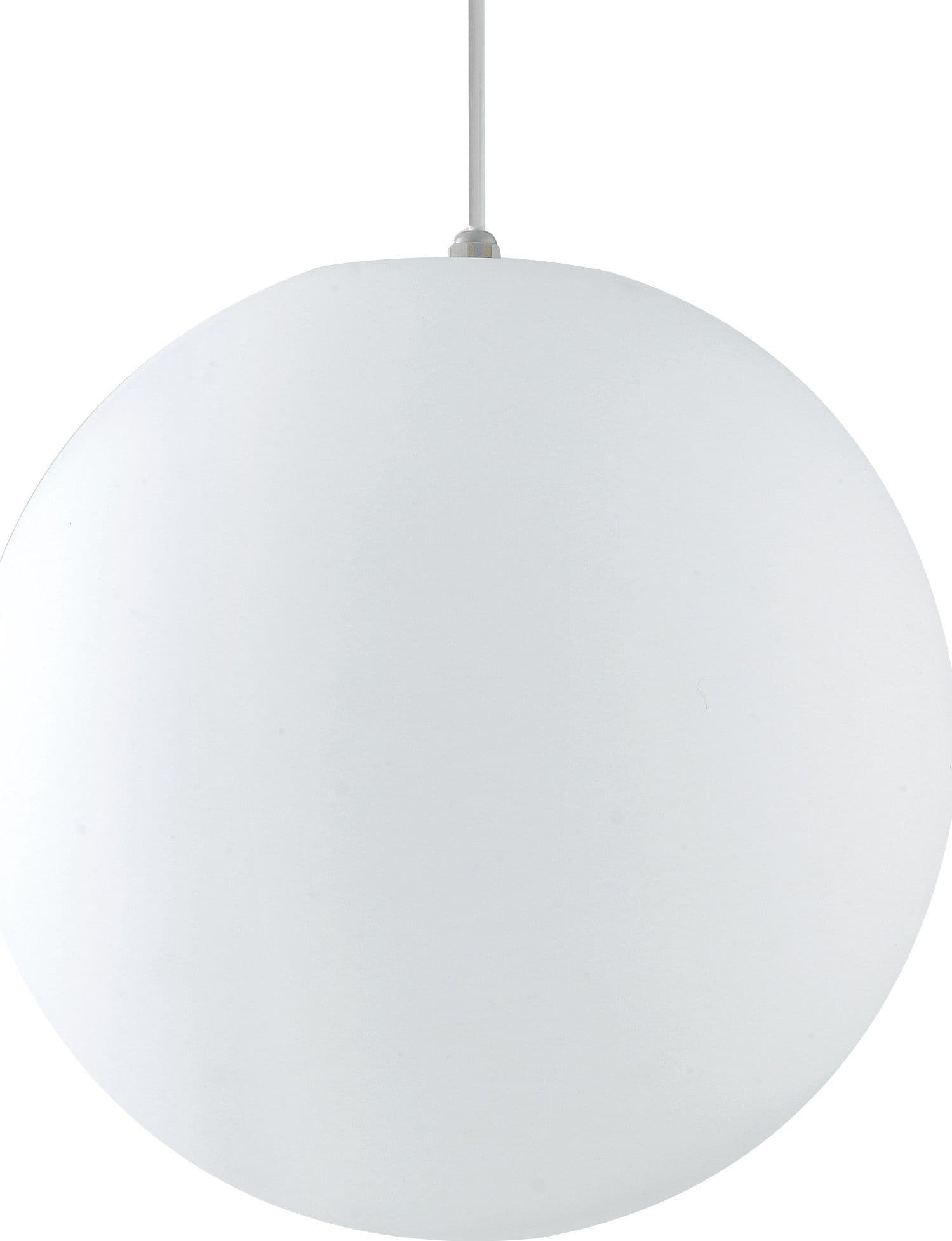 Lampadario da giardino sospensione a sfera bianca dm 30 cm 1xE27 max 60W - 4