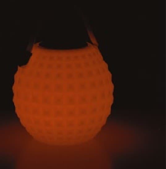 Lampada portatile  bianca a LED RGB con speacker bluetooth incorporato tonda - 2