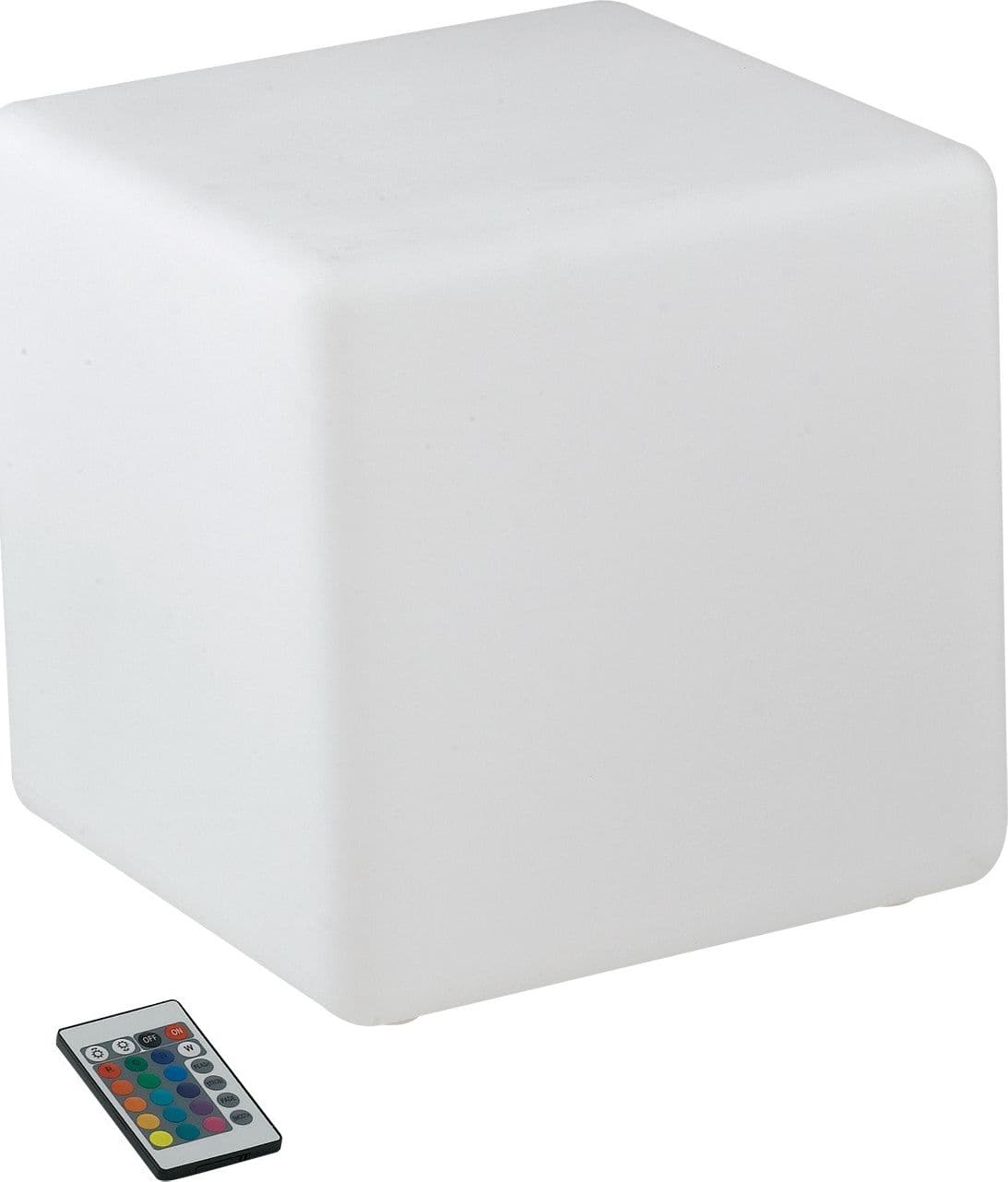 Lume da giardino GECO cubo bianco a LED RGB dimmerabile cambia colore dm 30 cm - 3