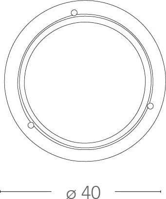 Lampada da soffitto per interni Classica Diametro 40 cm 2XE27 Alta Luminosità - 3