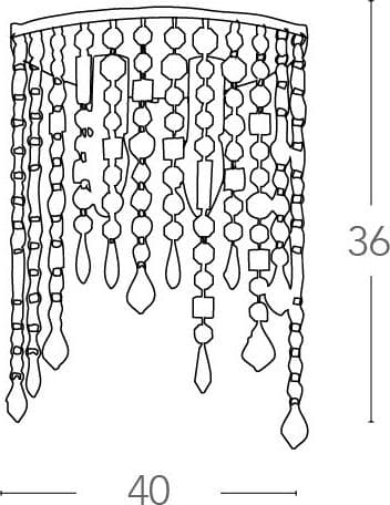 Plafoniera Ovale Pendenti Cristalli K9 Lampada Interno Soffitto Classica E14 - 3