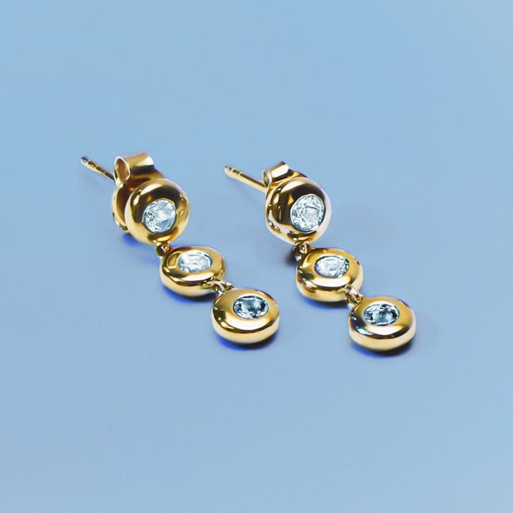 Morellato Tesori Eterni – Orecchini Donna Oro con Topazio Blu (SAXN18) - 6