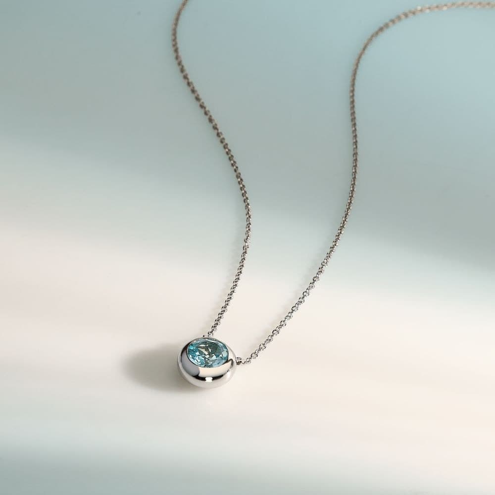 Collana Morellato Tesori Eterni Silver con Topazio Azzurro (SAXN34) - 6