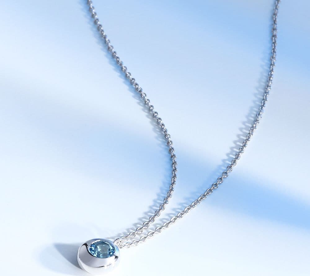 Collana Morellato Tesori Eterni Silver con Topazio Blu (SAXN06) - 6
