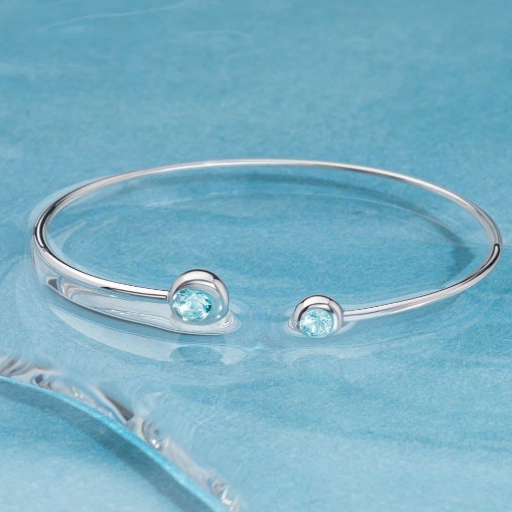 Bracciale Morellato Tesori Eterni Silver con Topazio Azzurro (SAXN35) - 6