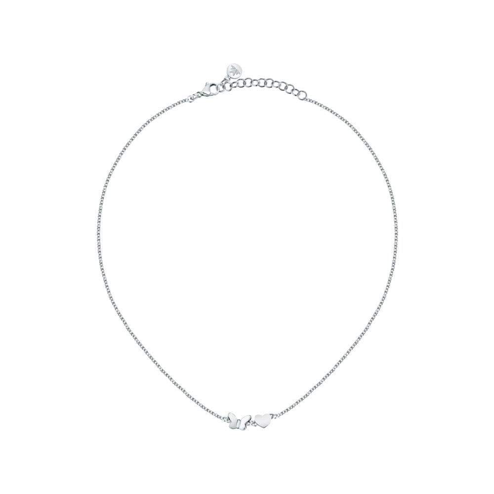 Collana Morellato Talismani Donna Farfalla e Cuore Silver (SAUN32) - 2