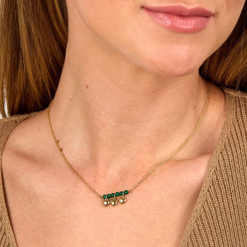 Collana Morellato Talismani Donna con Cuori e Agata Verde (SAIX14) - 5