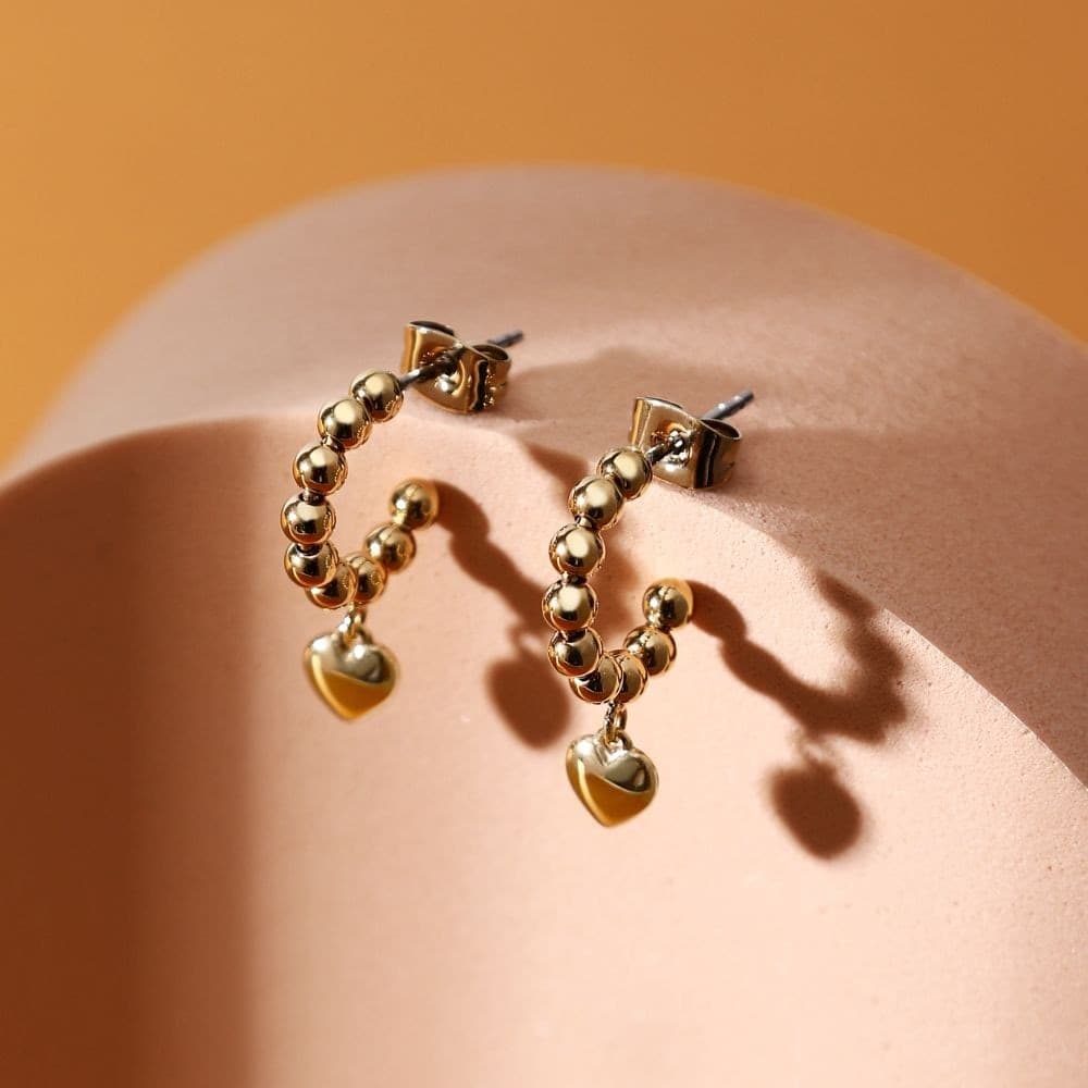 Orecchini Morellato Talismani Donna con Cuore in Acciaio Oro (SAIX17) - 4