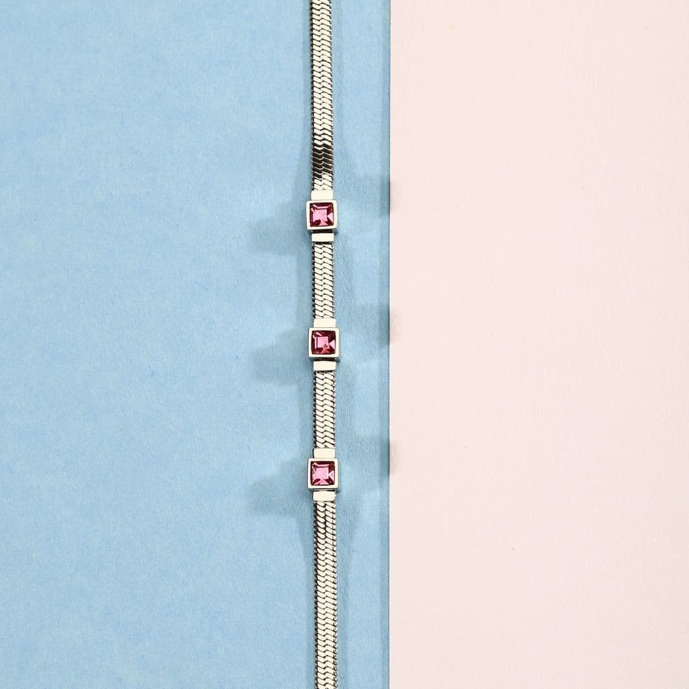 Bracciale Morellato Gioia Donna con Cristalli Rosa in Acciaio Silver (SAVY33) - 6