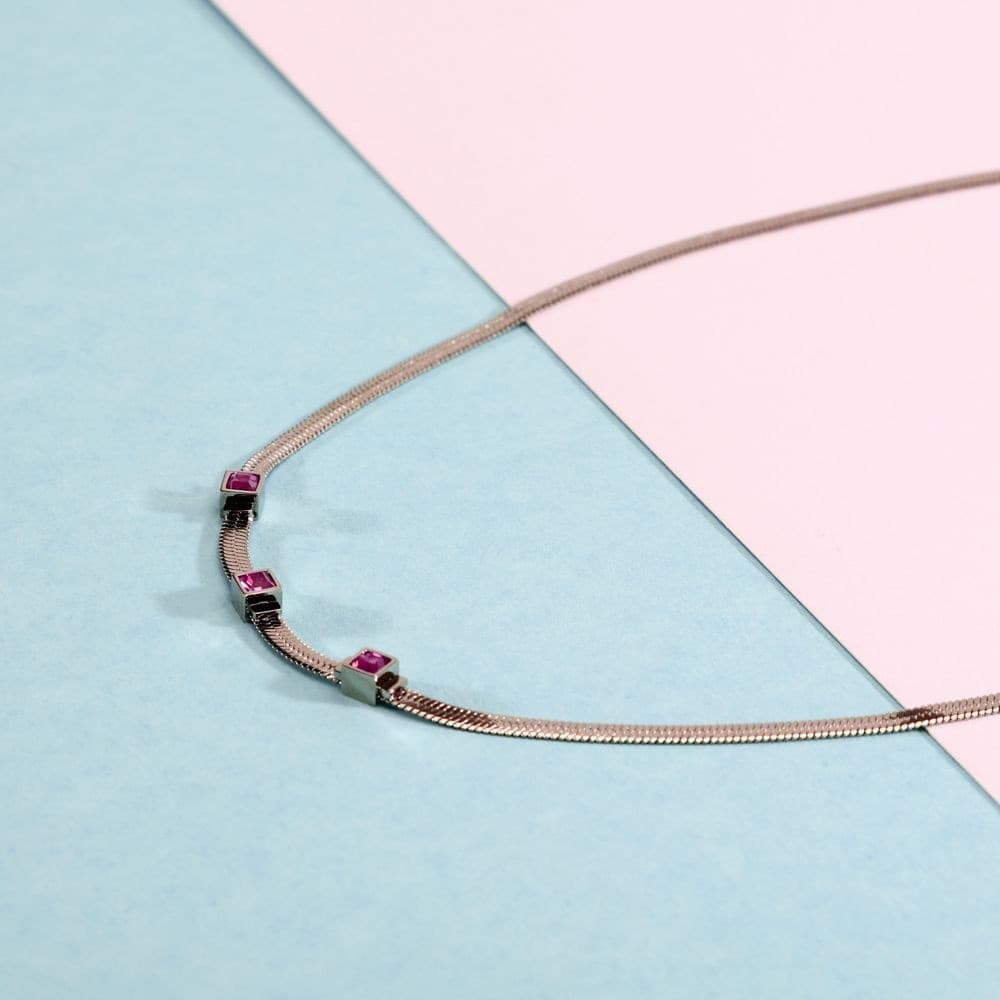Collana Morellato Gioia Donna Silver con Cristalli Rosa (SAVY27) - 6