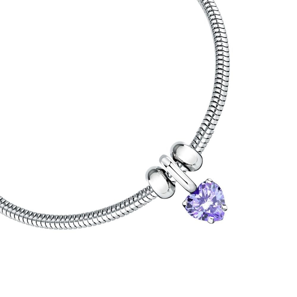 Bracciale Morellato Drops Donna con Cuore Viola (SCZ1345) - 2