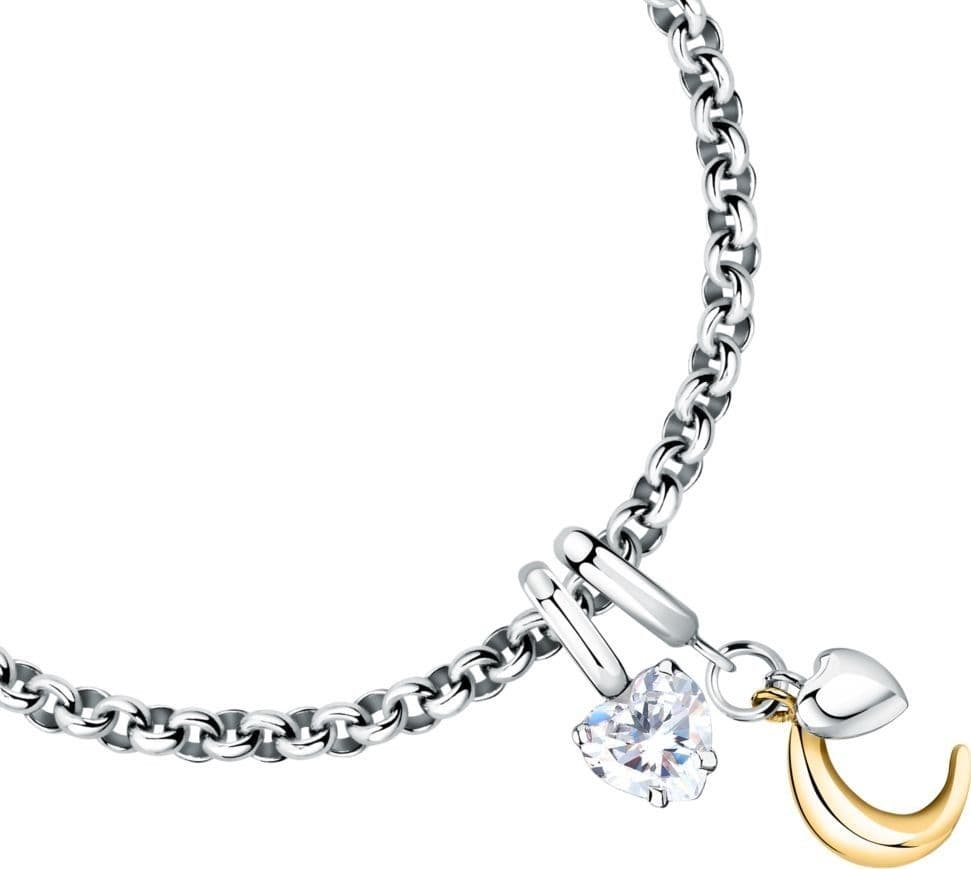 Bracciale Morellato Drops Donna Silver con Charms Cuore e Luna (SCZ1375) - 2