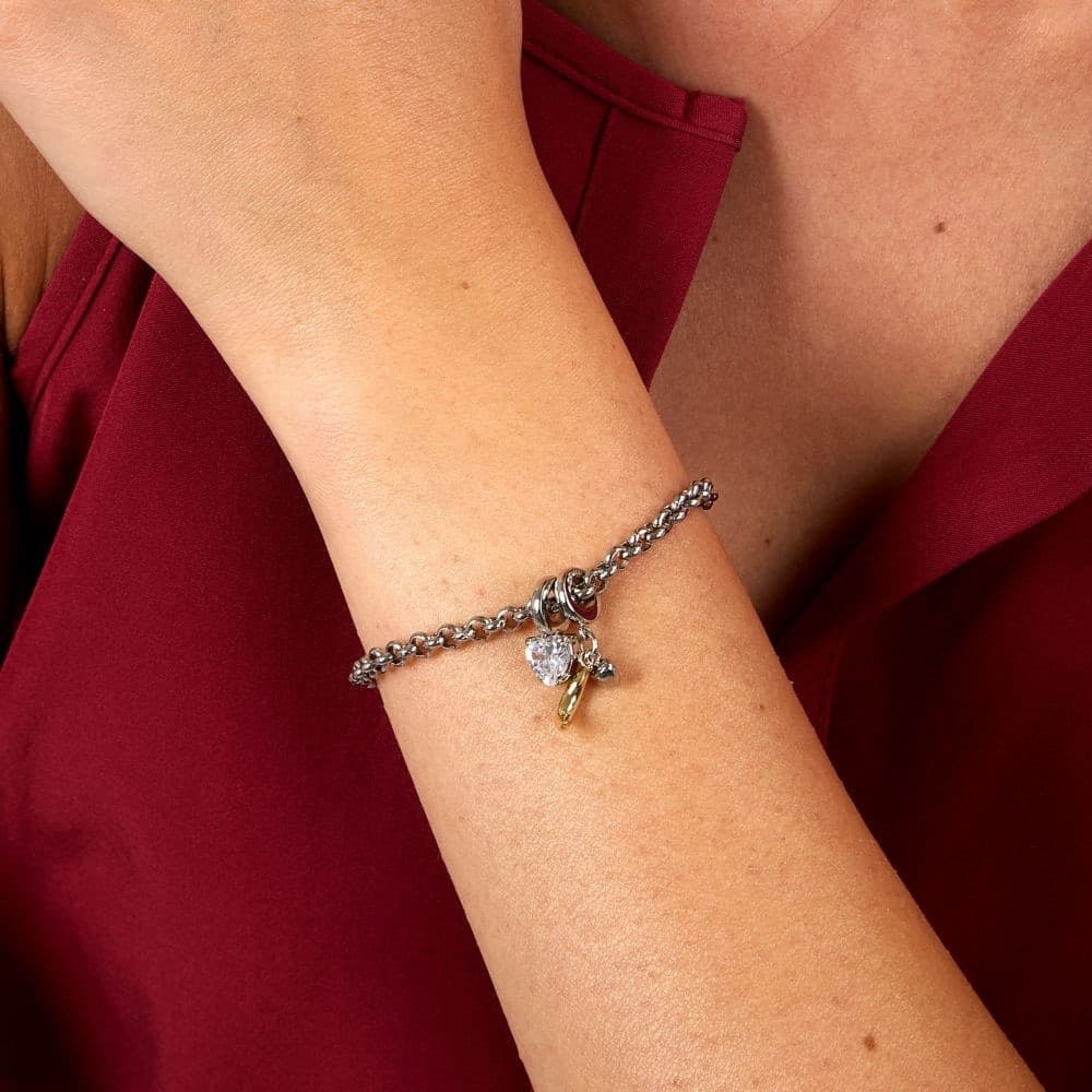 Bracciale Morellato Drops Donna Silver con Charms Cuore e Luna (SCZ1375) - 5