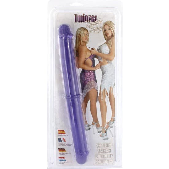 Double dildo fallo doppio viola Sevencreations 32 cm - 2