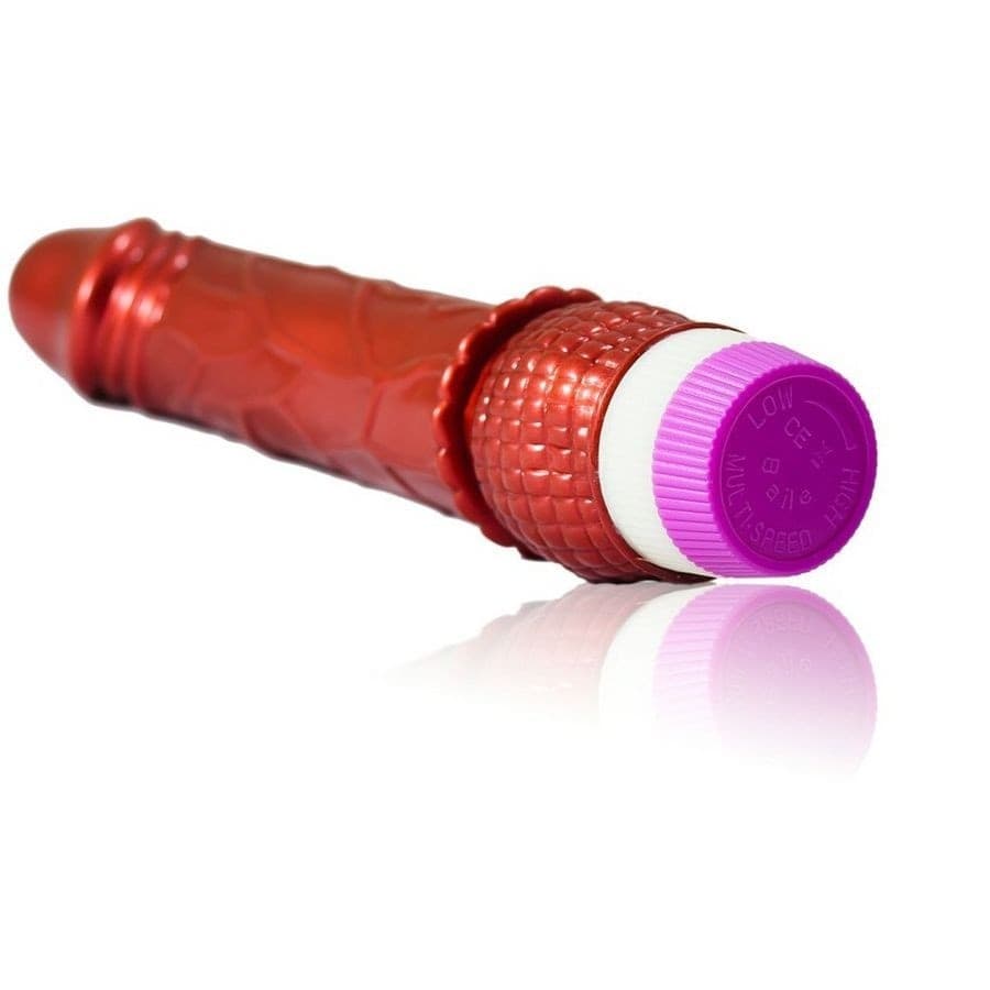 Vibratore Donna Realistico Rosso Waves of Pleasure Vibe 23 cm - 2