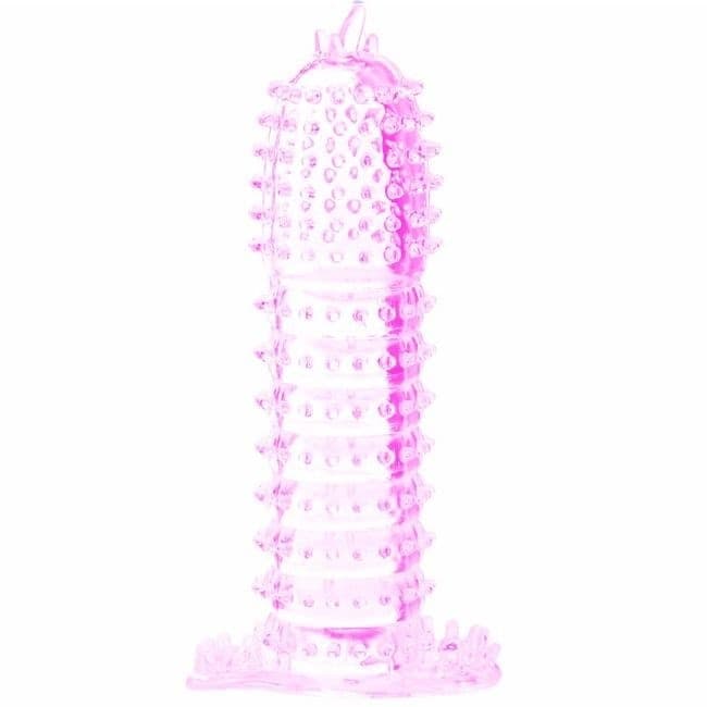 Guaina indossabile pene Rosa Trasparente Penis Sleeve
