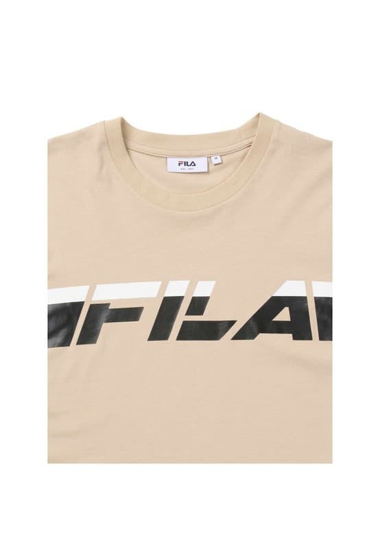 T-shirt Uomo Fila Valiversi Graphic , Maglietta Casual Estiva Maniche Corte Regular Fit White pepper - 2